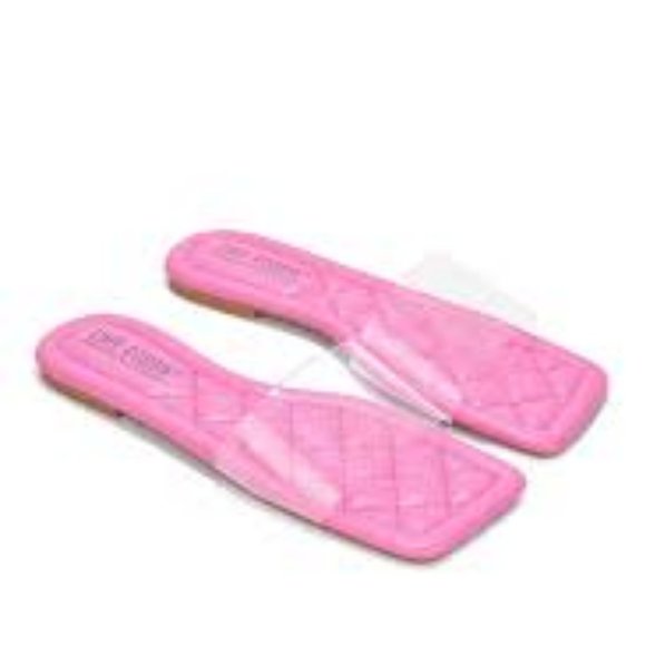 NWT CAPE ROBBIN KEKO SLIDE SANDALS PINK WITH CLEAR STRAP 5.5 & 6.5 - Picture 1 of 16